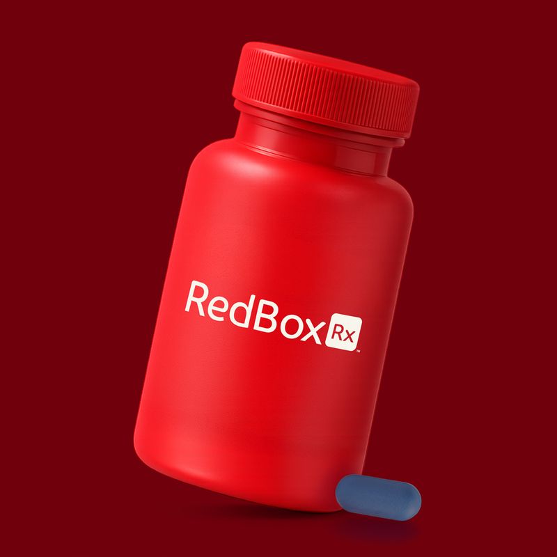 RedBox Rx Antiviral Med Bottle