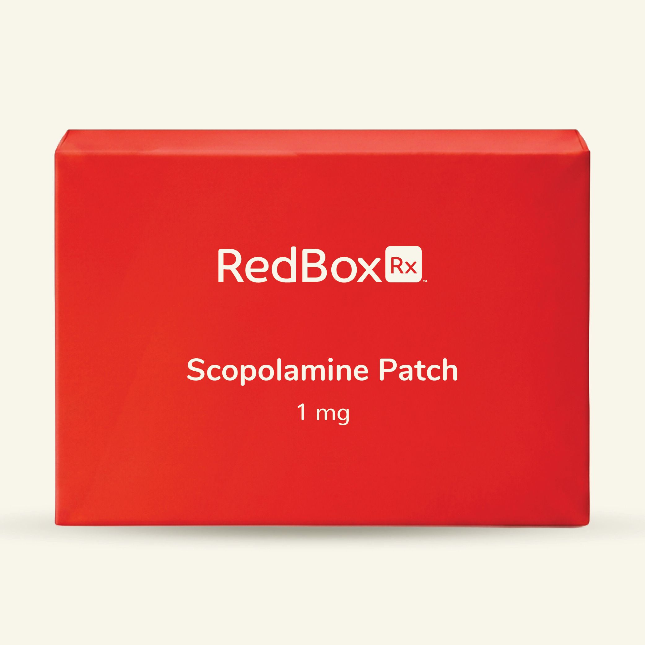 RedBox Rx Scopolamine Patch 1 mg Box