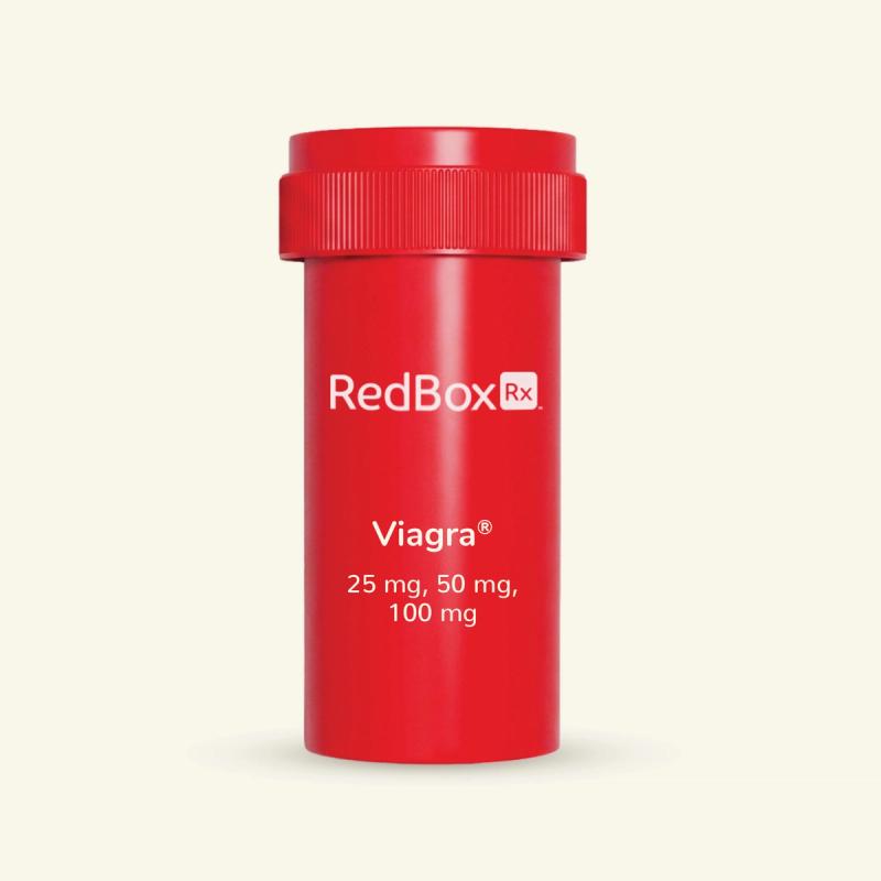 RedBox Rx Viagra 25 mg, 50 mg, 100 mg Med Bottle