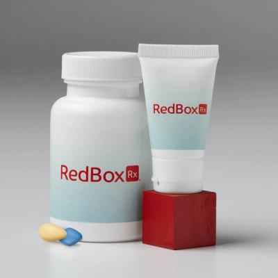 RedBox Rx Treatment in White Packaging Illustration