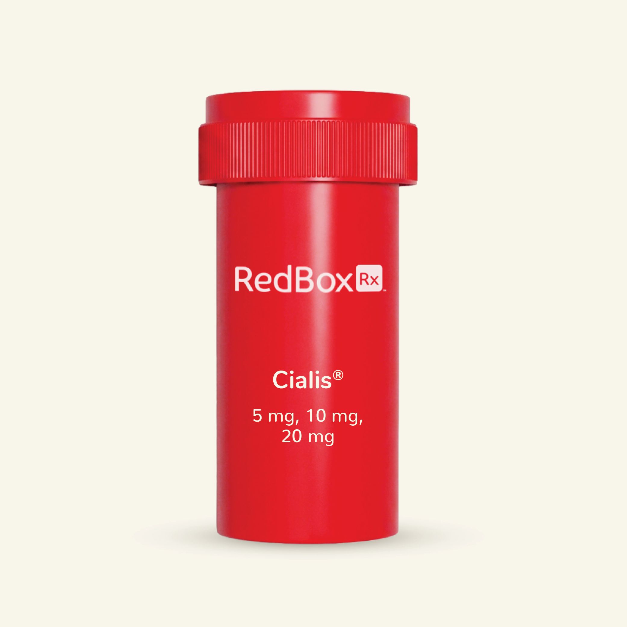 RedBox Rx Cialis 5 mg, 10 mg, 20 mg Med Bottle