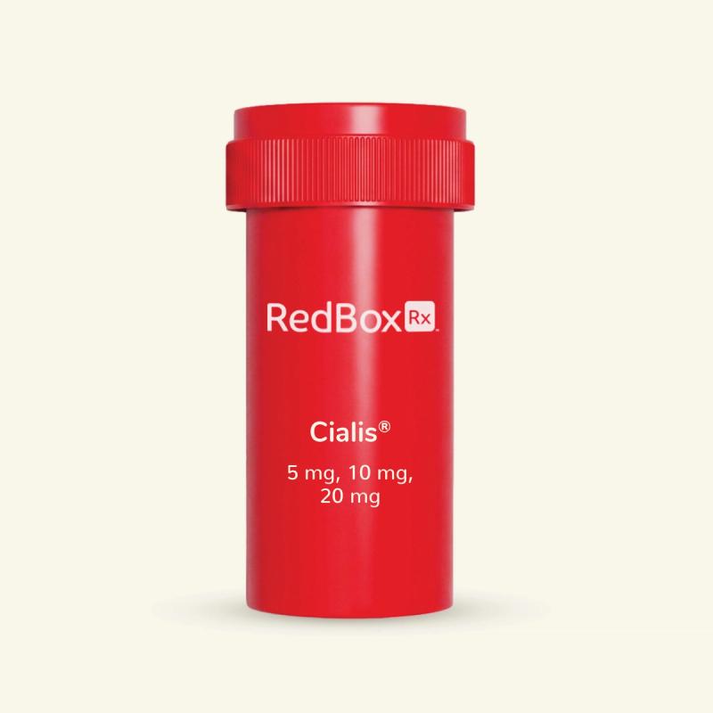 RedBox Rx Cialis 5 mg, 10 mg, 20 mg Med Bottle