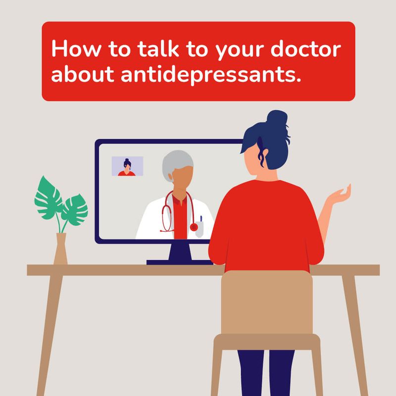 Woman at Computer on a RedBox Rx Telehealth Consult.