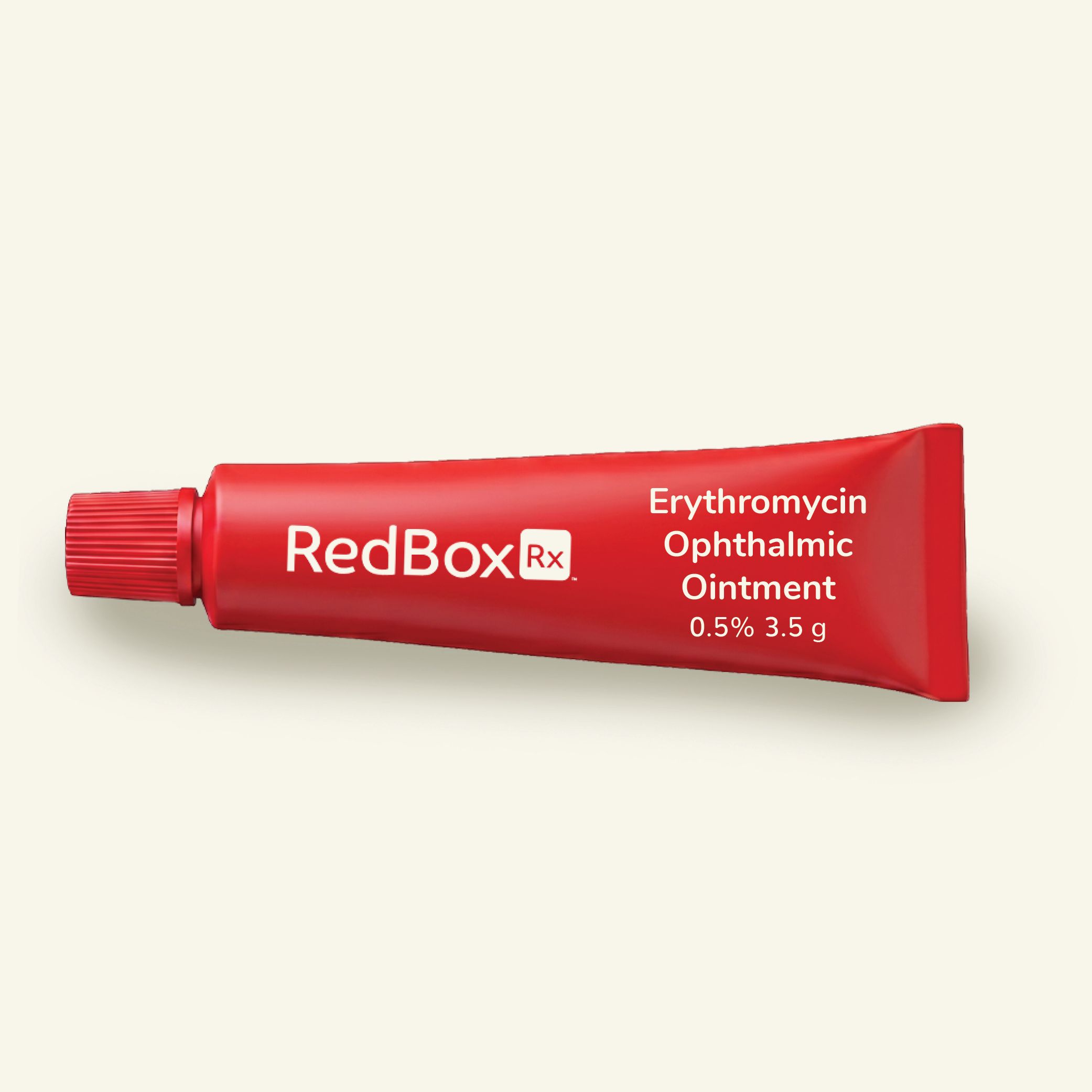 RedBox Rx Erythromycin Ophthalmic Ointment 0.5% 3 g Tube