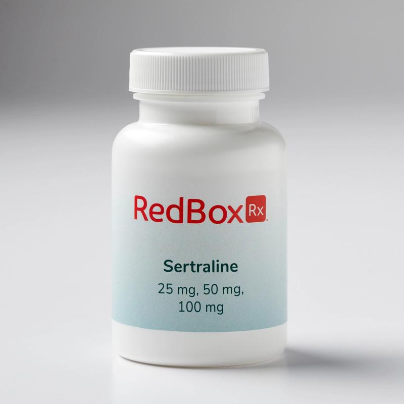 RedBox Rx Sertraline 25, 50, 100 mg Medication Bottle