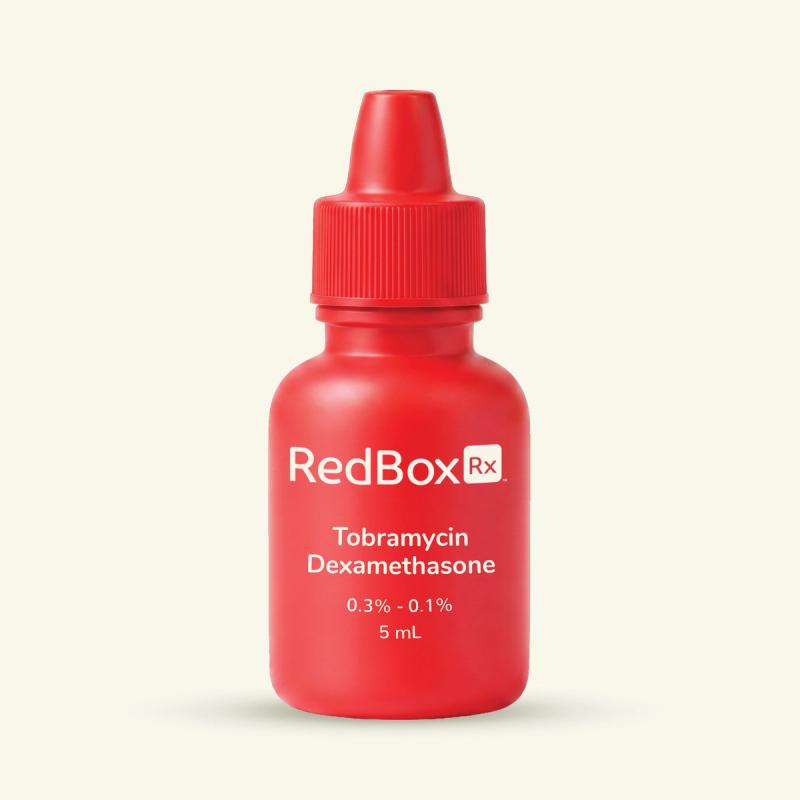 Redbox Rx Tobramycin-Dexamethasone 0.3% - 0.1% 5 mL Bottle
