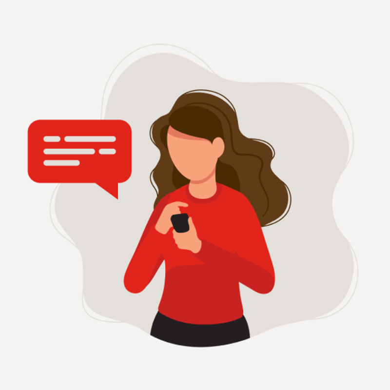 An illustration of a woman