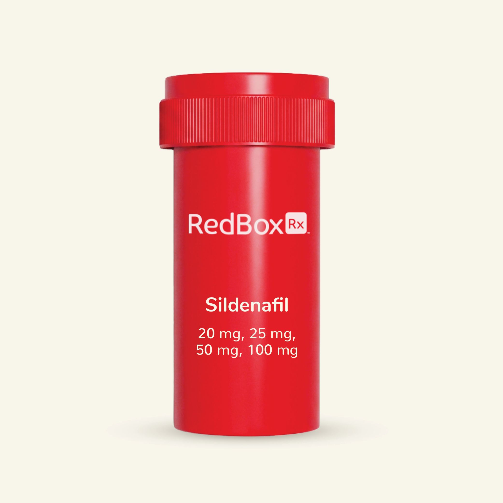 RedBox Rx Sildenafil 20 mg, 25 mg, 50 mg, 100 mg Med Bottle