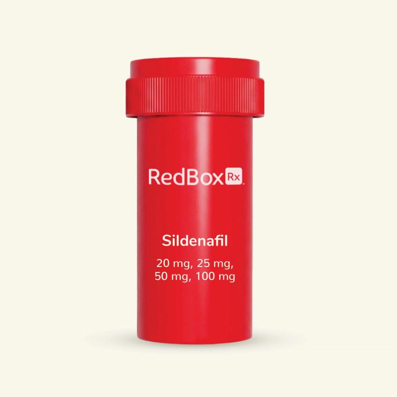 RedBox Rx Sildenafil 20 mg, 25 mg, 50 mg, 100 mg Med Bottle