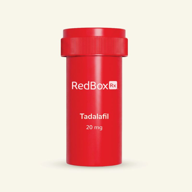 Redbox Rx Tadalafil 20 mg Med Bottle