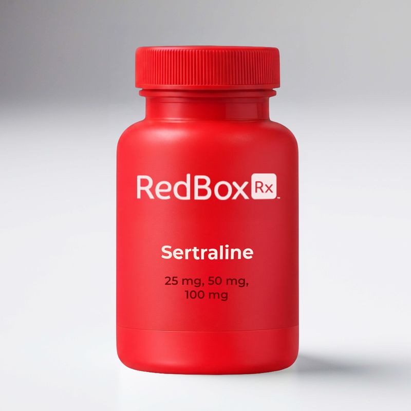 RedBox Rx Sertraline 25, 50, 100 mg Medication Bottle