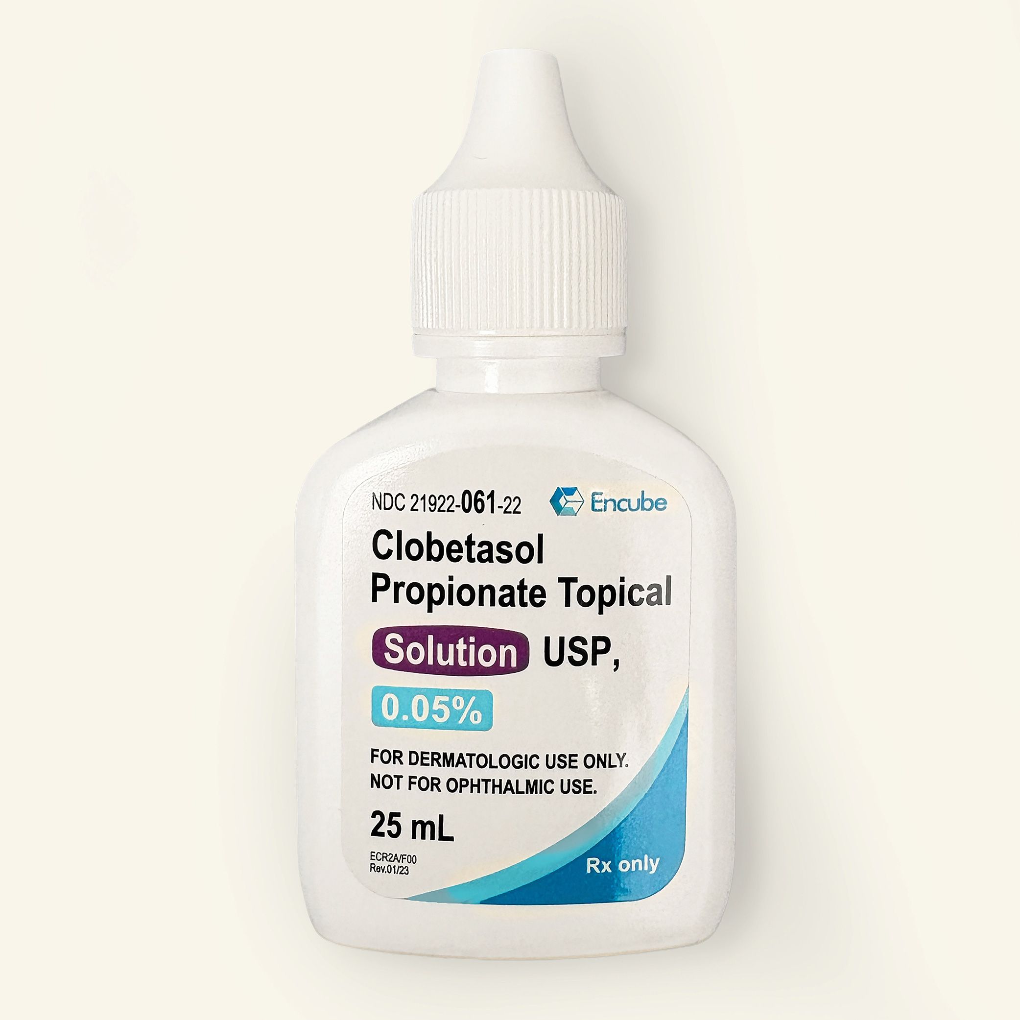 Clobetasol topical solution bottle