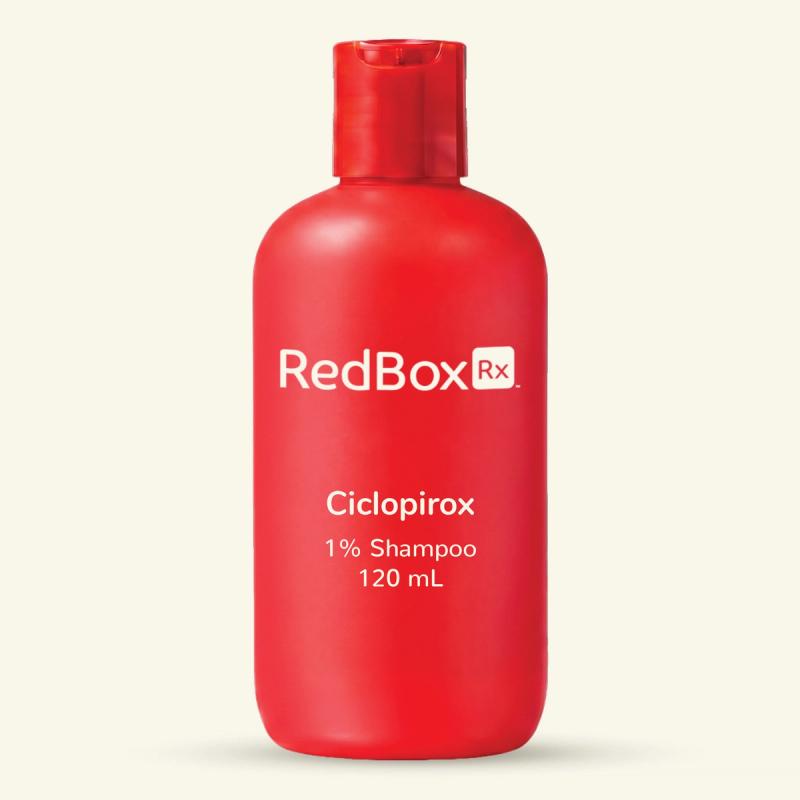 RedBox Rx Ciclopirox 1% Shampoo 120 mL Bottle