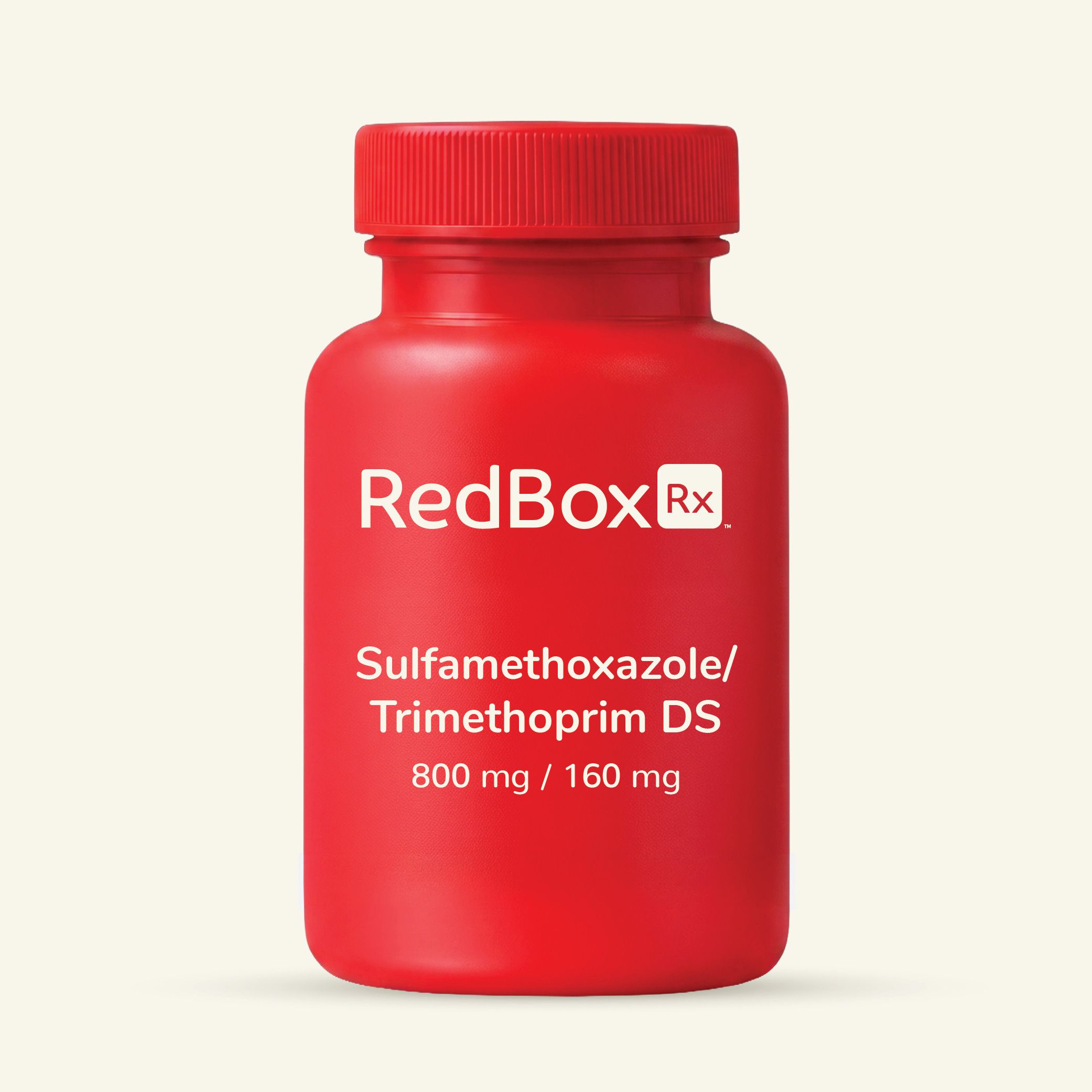RedBox Rx Sulfamethoxazole/Trimethoprim DS 800 mg/160 mg Med Bottle