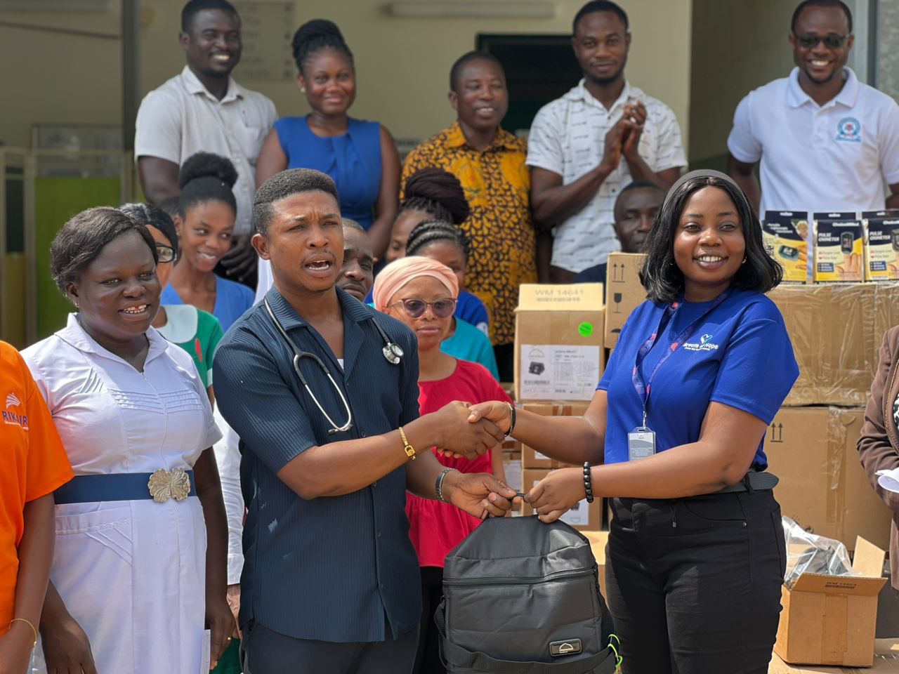 Donation to Potsin Polyclinic