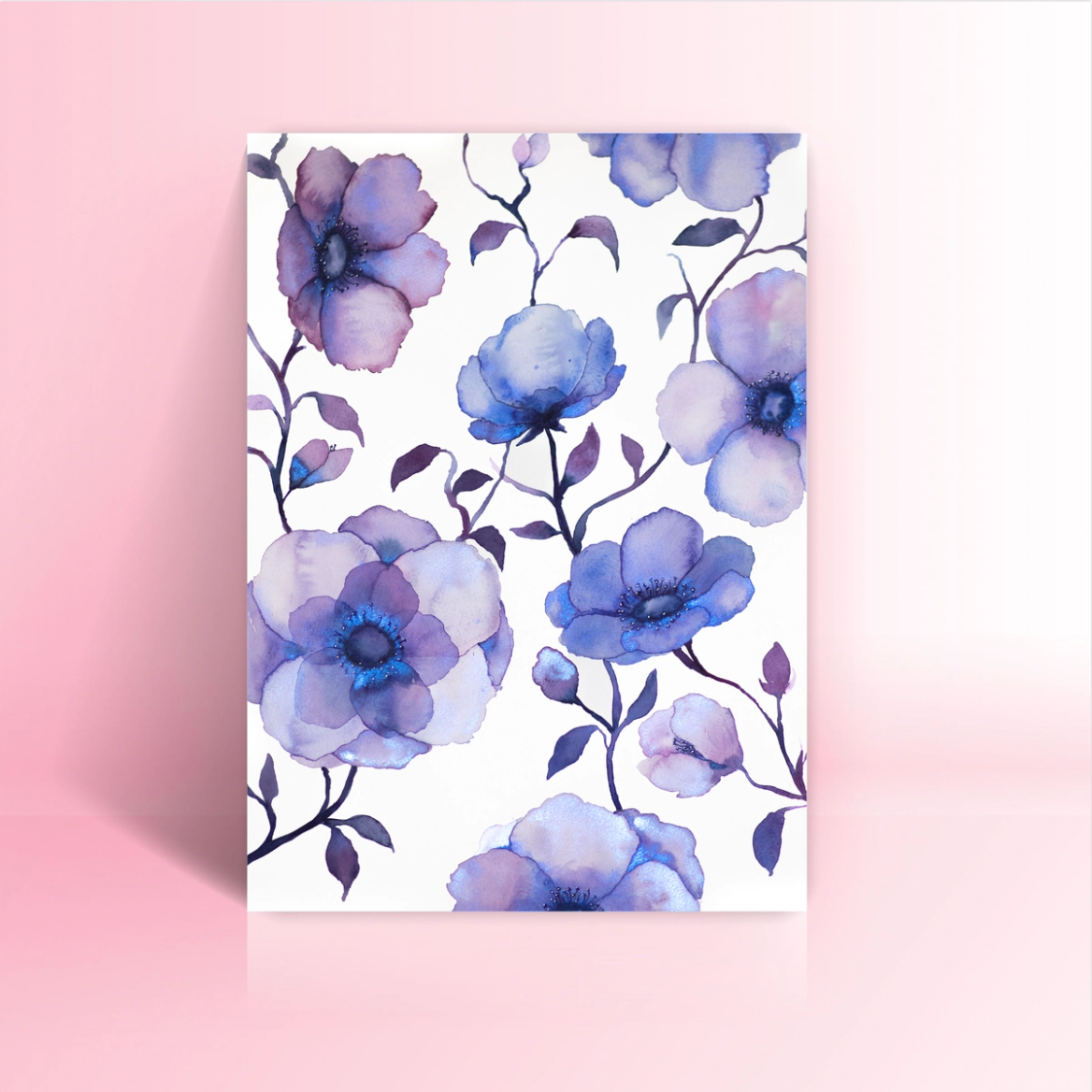 Purple Flowers Poster