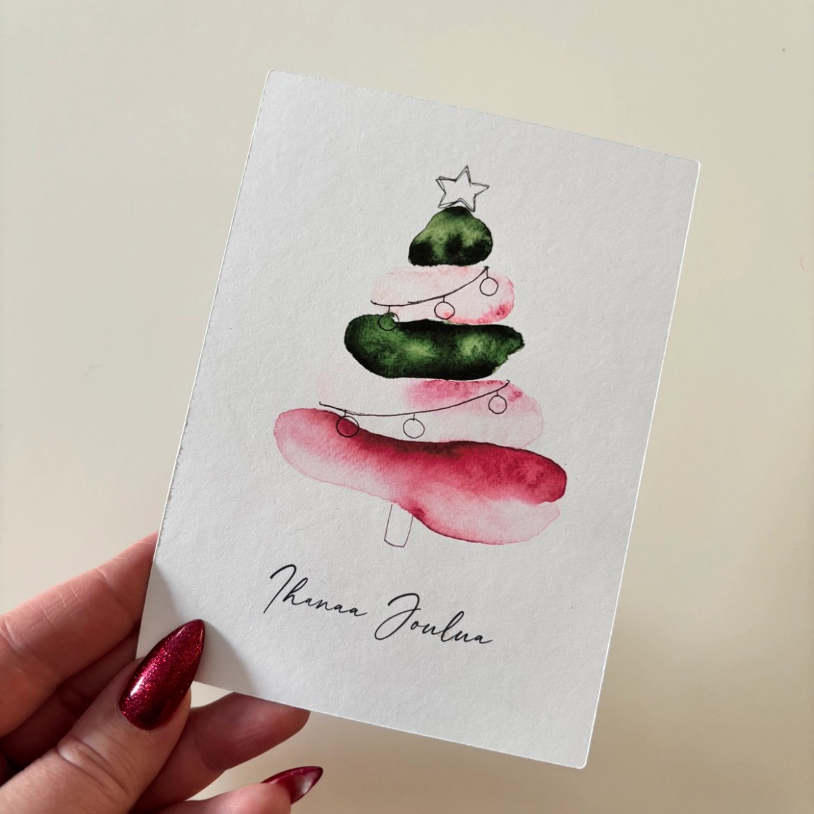 Modern Christmas Tree 2 Card