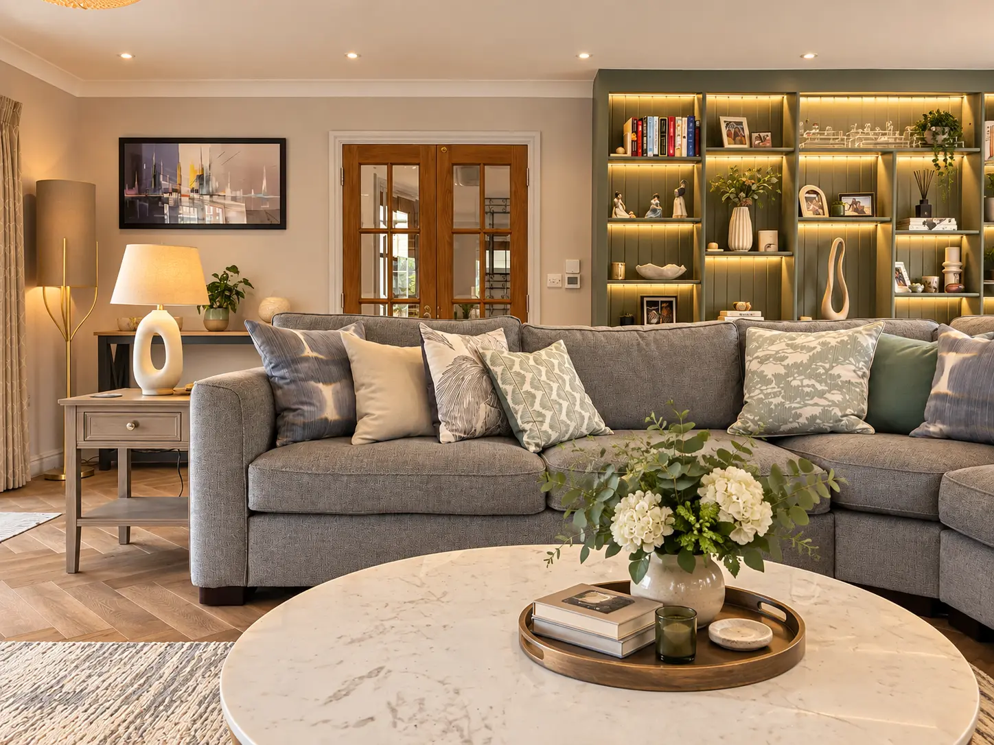 Bespoke Living Room Shelving & Interior Decoration