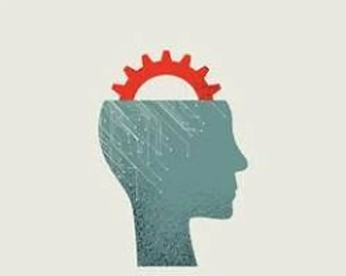 business workflow automation artificial intelligence concept minimal modern illustration