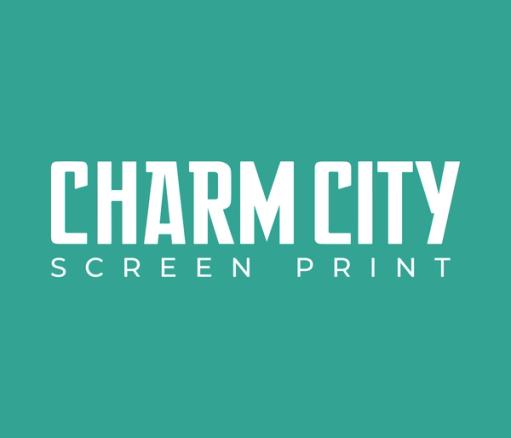 Photo of the Charm City Screen Print website on various devices