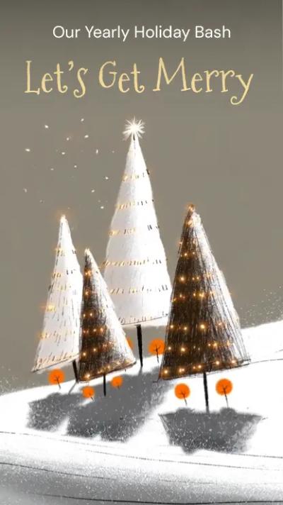 Christmas video invitation themes