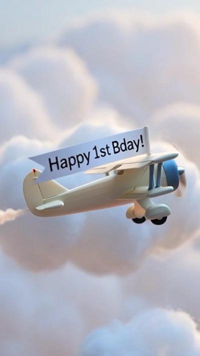 Airplane Banner video invitation