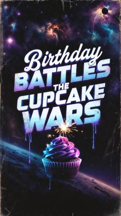 The Cupcake Wars 3 video invitation