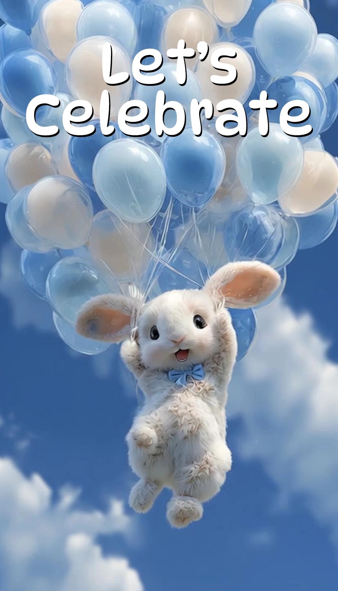 Bunny Rides Balloons