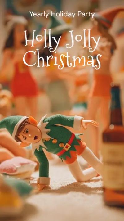 Elf on Ground video invitation