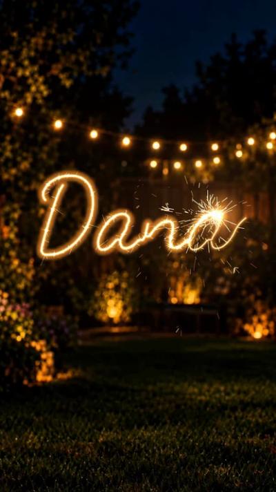 Sparkler video invitation