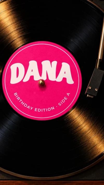 Vinyl video invitation