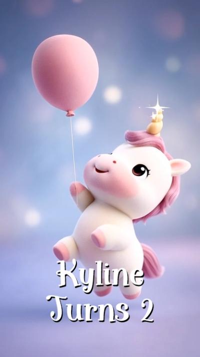 Baby Unicorn video invitation