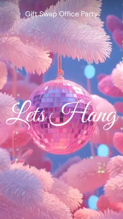 Disco Ornament video invitation