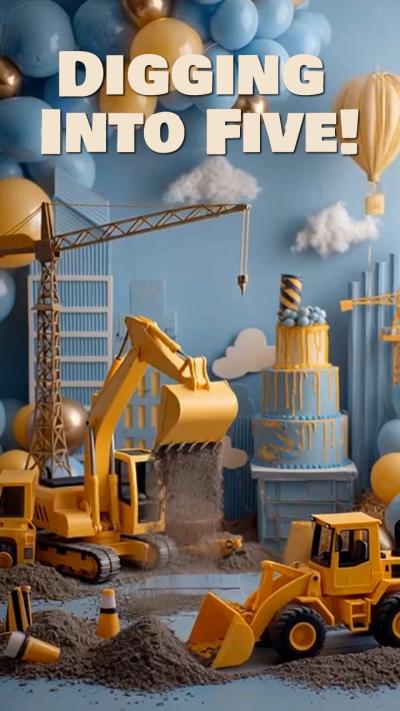 Excavator For Fun video invitation