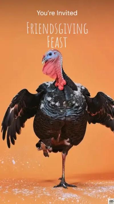 Turkey Dance video invitation
