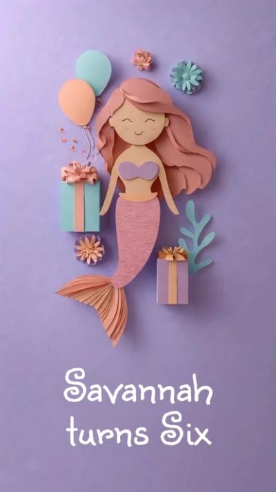Art Cutout video invitation