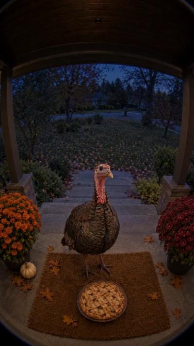 Turkey Brought Pie video invitation