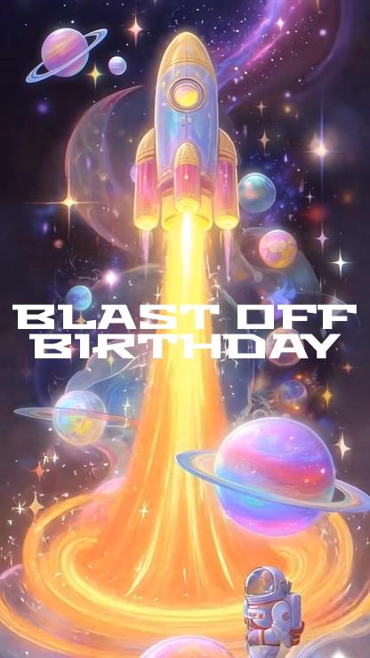 Blast Off Birthday