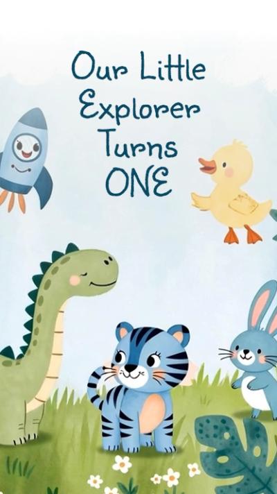 Little Explorer  video invitation