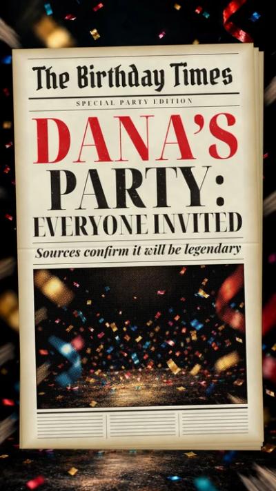 Birthday Times video invitation