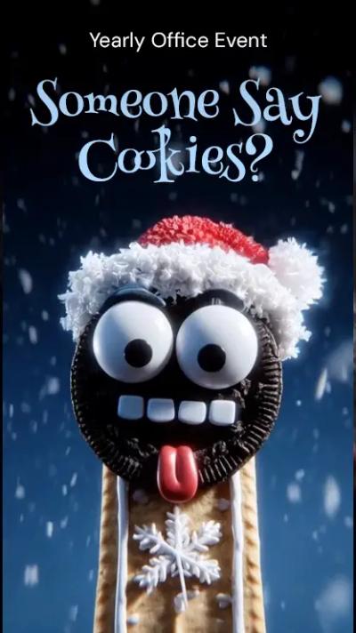 Say Cookies? video invitation
