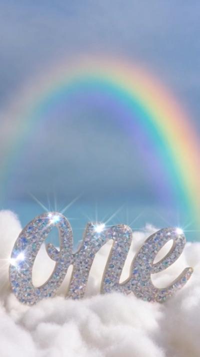 One (Glitter) video invitation