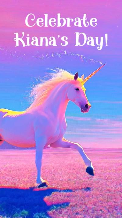 Vibrant Unicorn video invitation