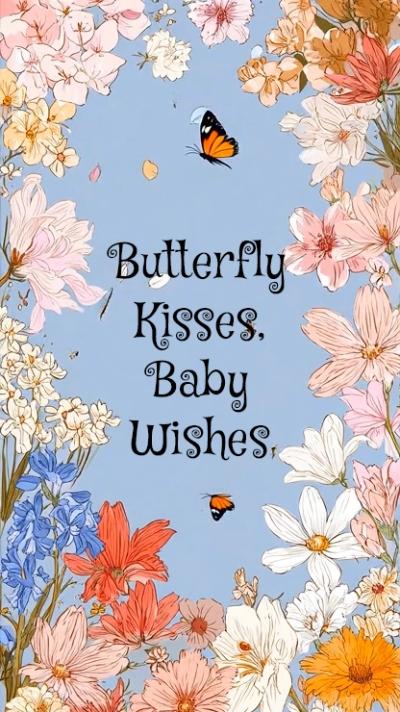 Butterfly & Flowers video invitation