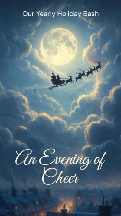 Cinematic Santa video invitation