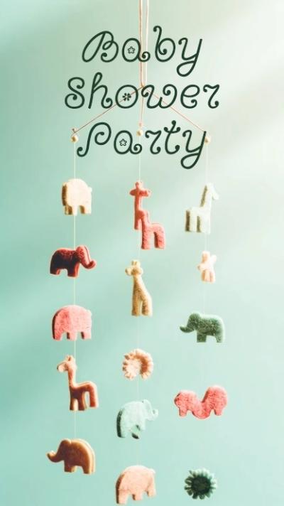 Crib Mobile video invitation