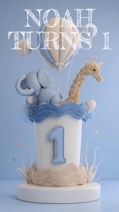 Pastel Cake video invitation