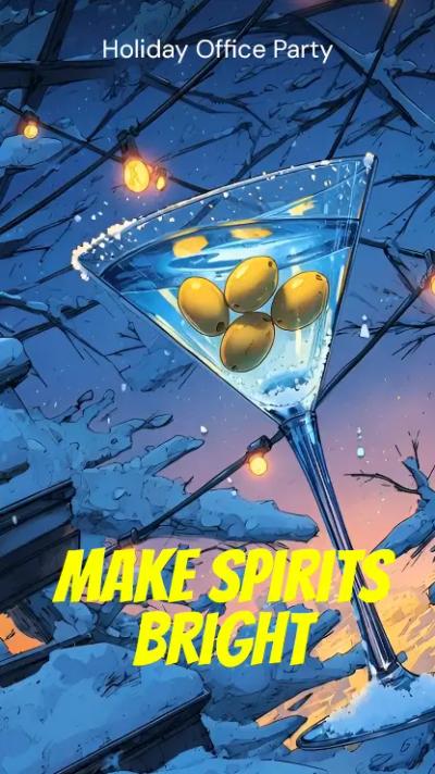 Frosted Martini video invitation