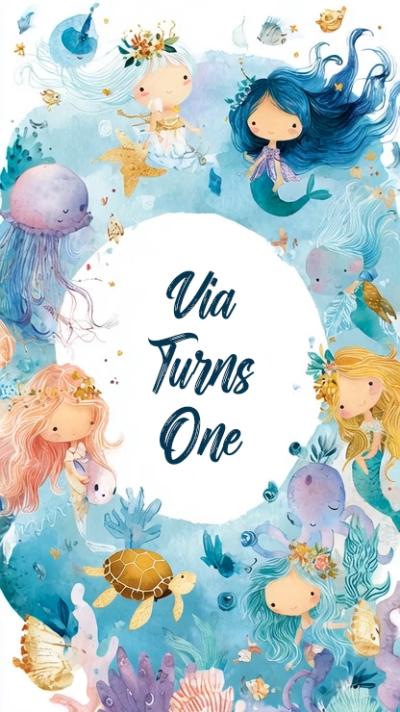 Under the Sea Chibi video invitation