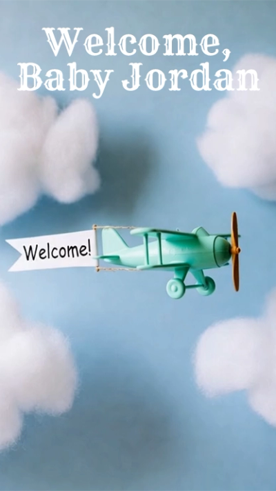 Airplane Welcome  video invitation